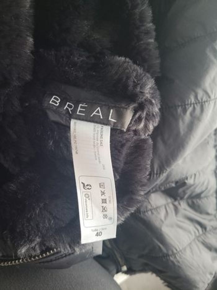 Doudoune mi-longue noir réversible Bréal taille 40 - photo numéro 8