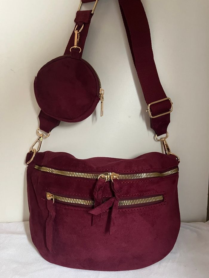 Sac banane bandoulière fausse cuir - photo numéro 2