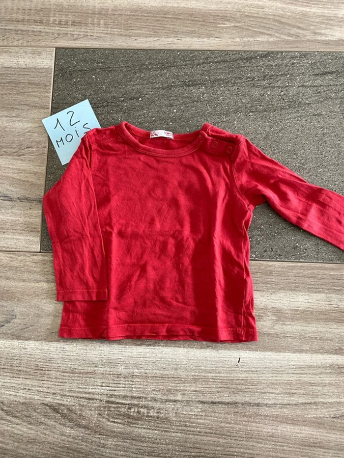 Tee-shirt manches longues 12 mois