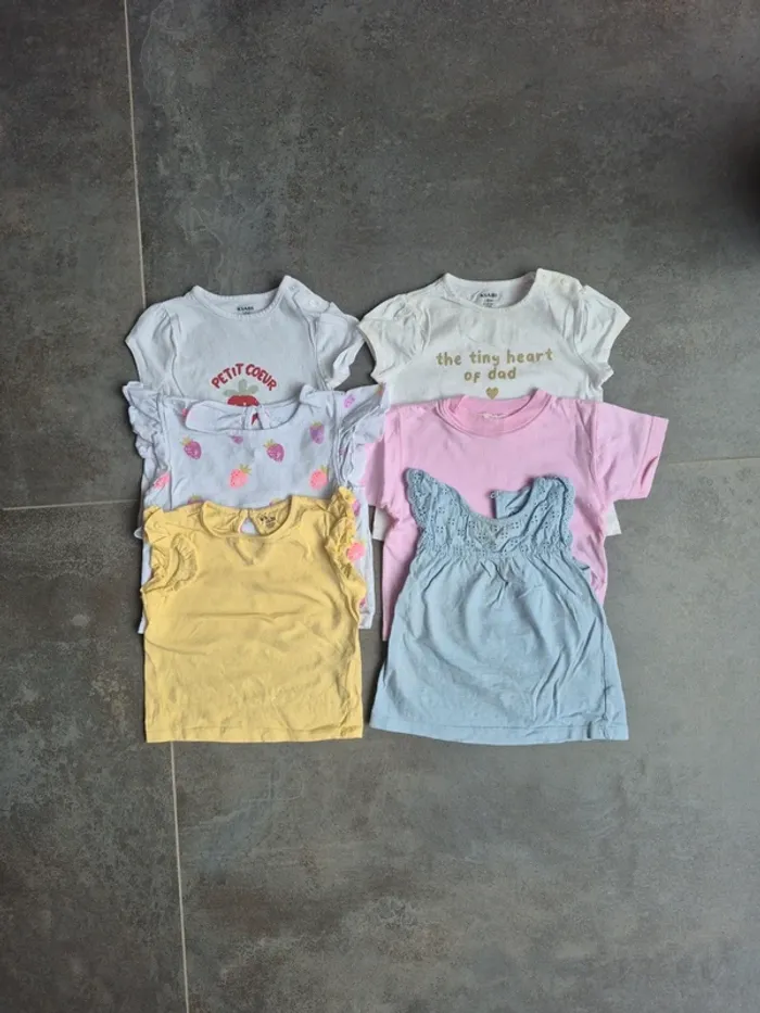 Lot tee-shirts 18 mois