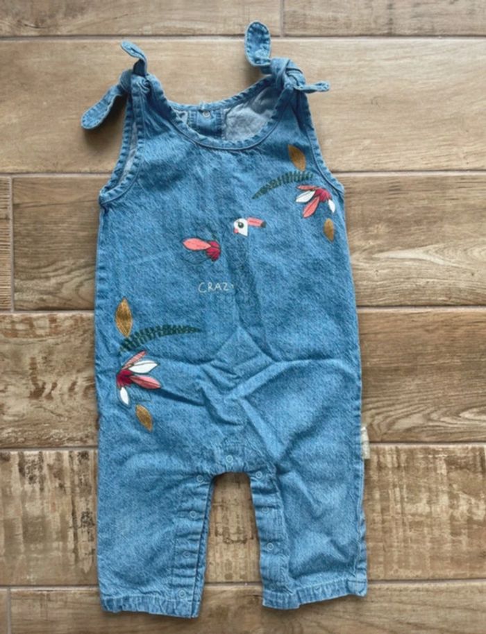 Combinaison fille été , petit béguin, 12 mois