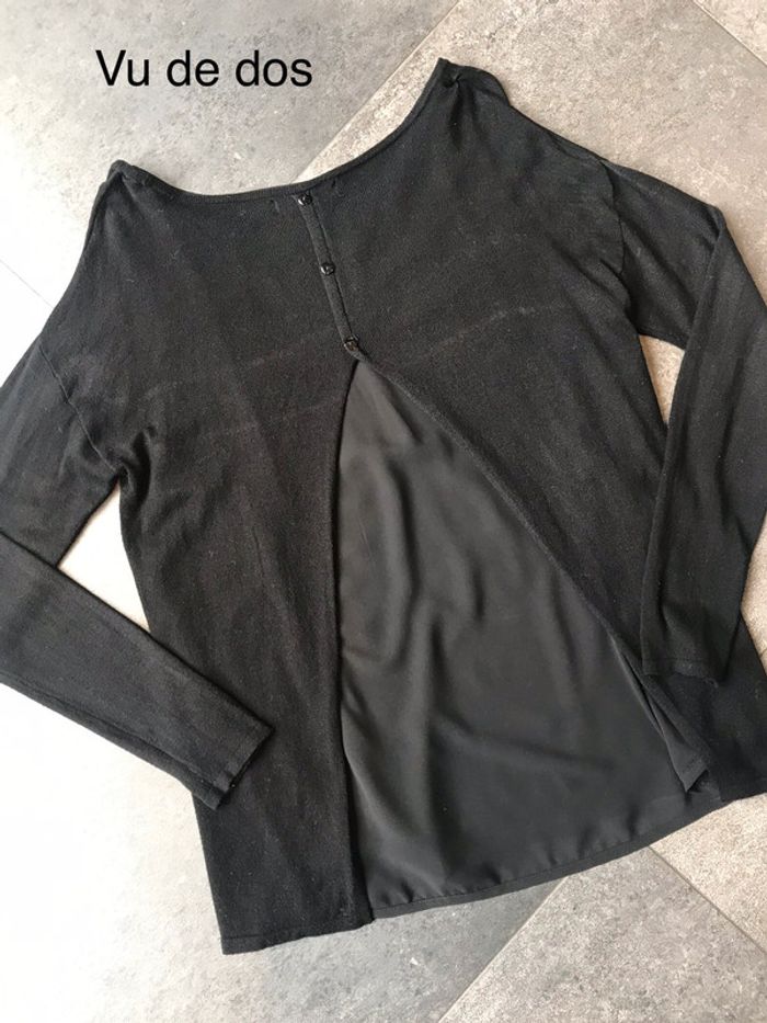 Pull MANGO Noir Jolis dos