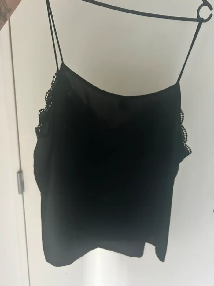 Débardeur noir à dentelle taille 2XL - photo numéro 3