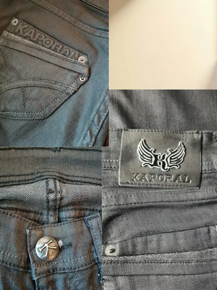 Jean Kaporal ,modéle slam ,coupe bootcut ,taille basse ,extensible - photo numéro 11