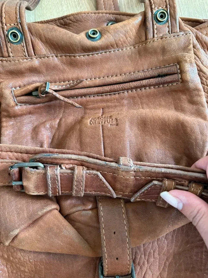 Sac à main Billy Jérôme Dreyfuss marron modèle taille L - photo numéro 7