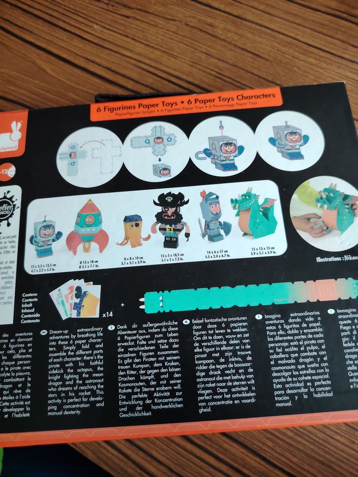 6 figurines en papier - photo numéro 2