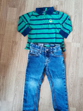 Lot t-shirt et jeans garçon 1Y Benetton