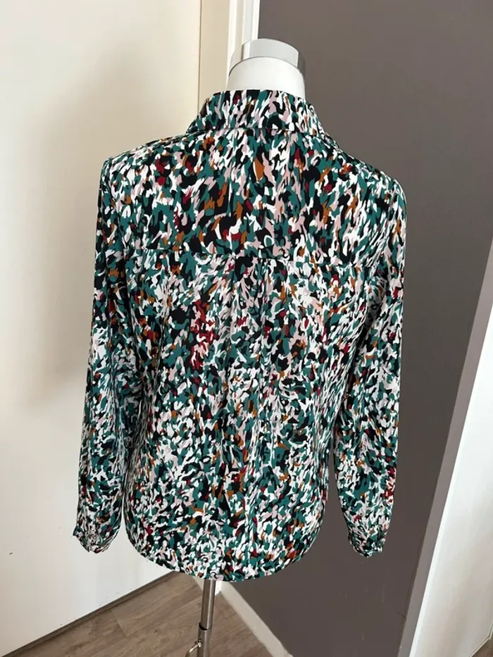 Wantit chemise verte, imprimée femme, taille M - photo numéro 4