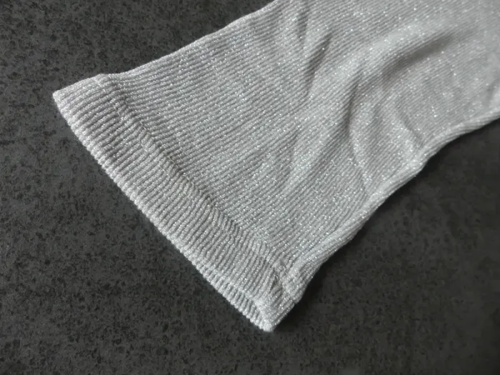 Haut gris argenté Camaïeu S - photo numéro 4