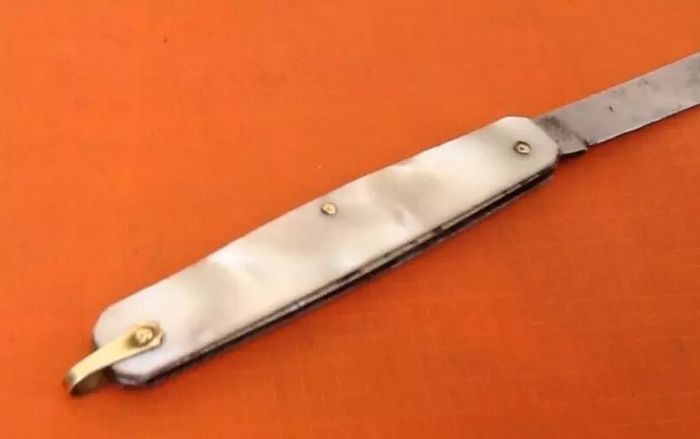 Couteau de poche ancien Plaquettes - photo numéro 8