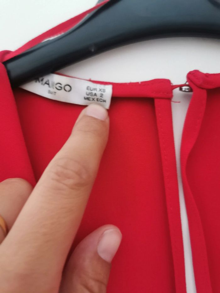 Robe droite rouge / Mango - photo numéro 2