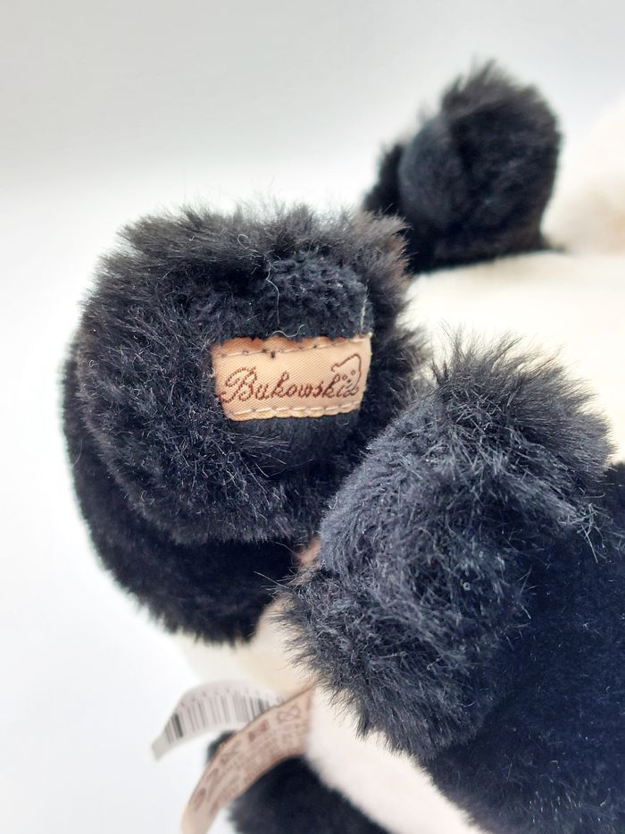 Peluche doudou panda blanc noir BUKOWSKI 19 cm assis comme neuf - photo numéro 4