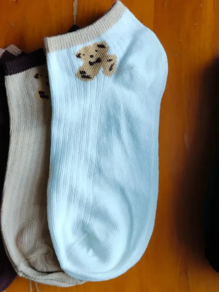 Chaussettes, 5 paires de socquettes, oursons - photo numéro 4