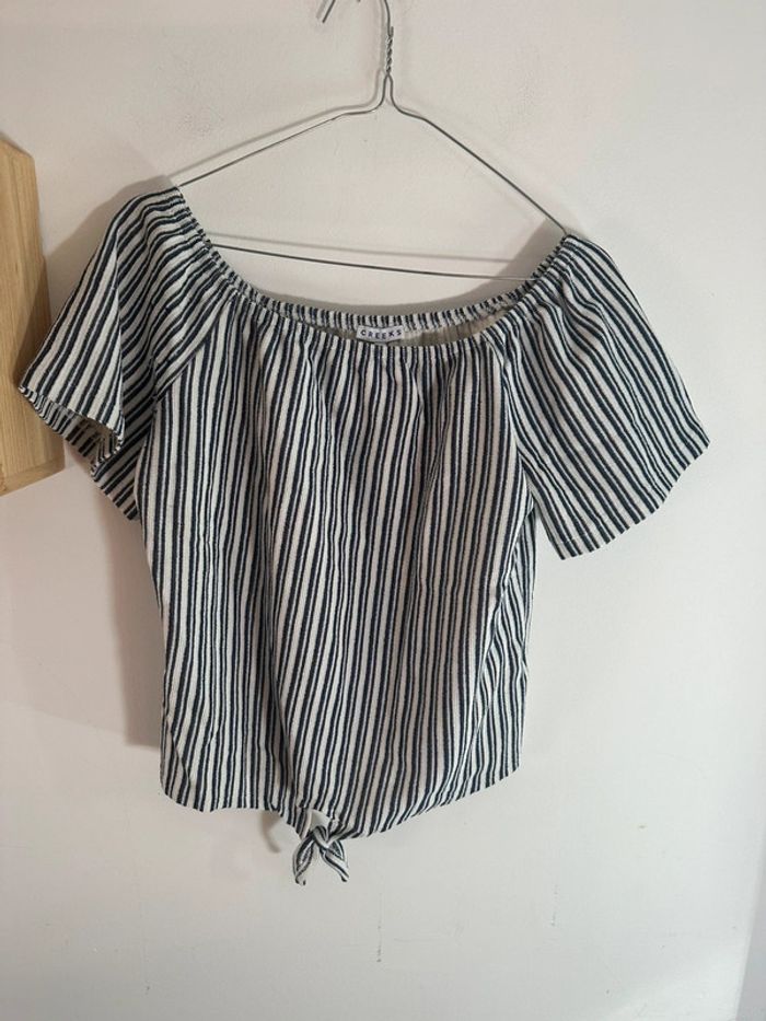 Blouse à rayure creeks taille L