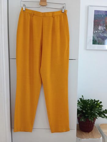 Pantalon vintage moutarde/ ocre