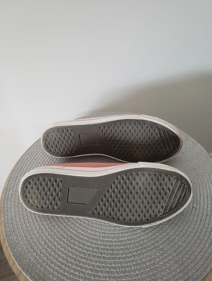 Baskets en toile rose - photo numéro 3