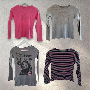 Lot de t-shirts manches longues fille 10 ans