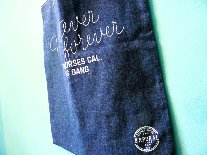 Sac Femme Kaporal tote bag pochette jean bleu neuf - photo numéro 2