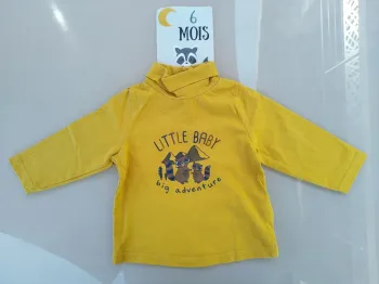 T-shirt col roulé 6 mois