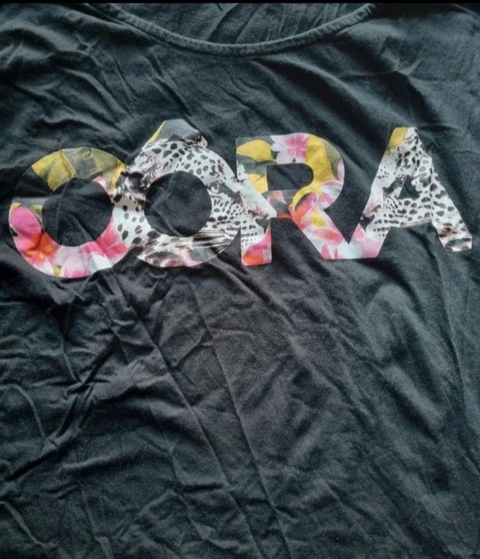 T-shirt noir avec écriture taille 4 (oôra by M pokora) - photo numéro 2