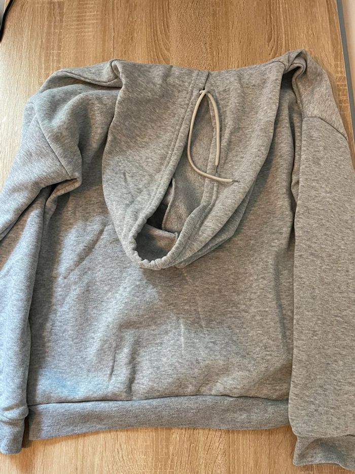 Sweat à capuche gris - photo numéro 2