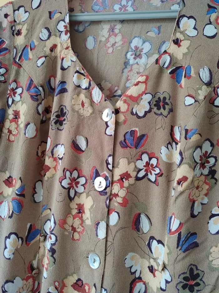 Robe longue printemps été fleurs flower vintage rétro cottage country core - photo numéro 3