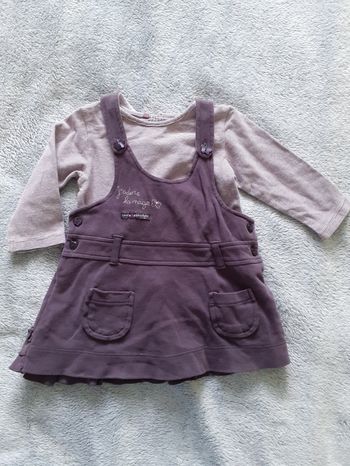 Ensemble fille 6 mois robe et t-shirt manches longues 6 mois neuf