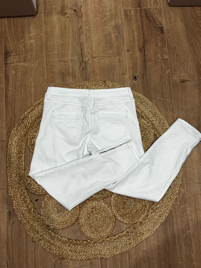 Pantalon Jean femme Stradivarius t42 Blanc - photo numéro 3
