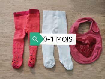 Collants bavoir 1 mois