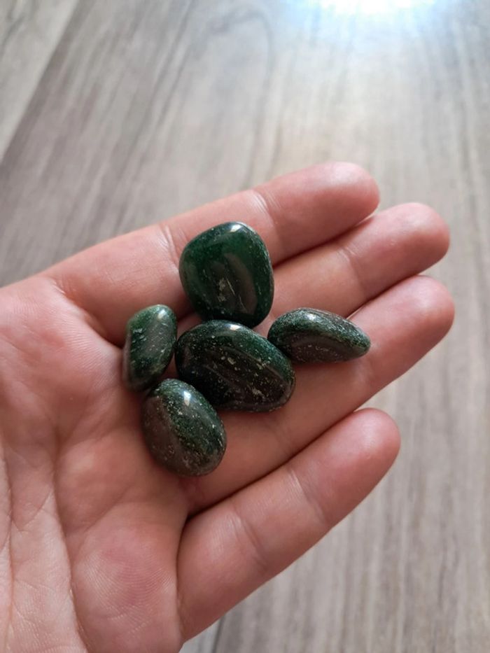 Lot de 5 aventurine verte