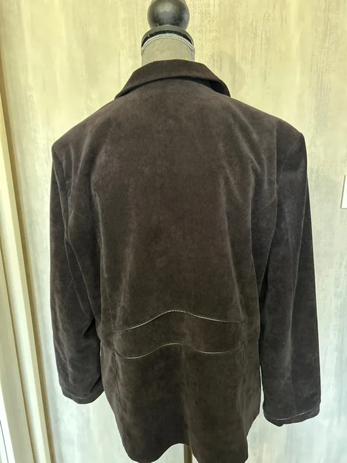 Veste velours, marron foncé - photo numéro 4