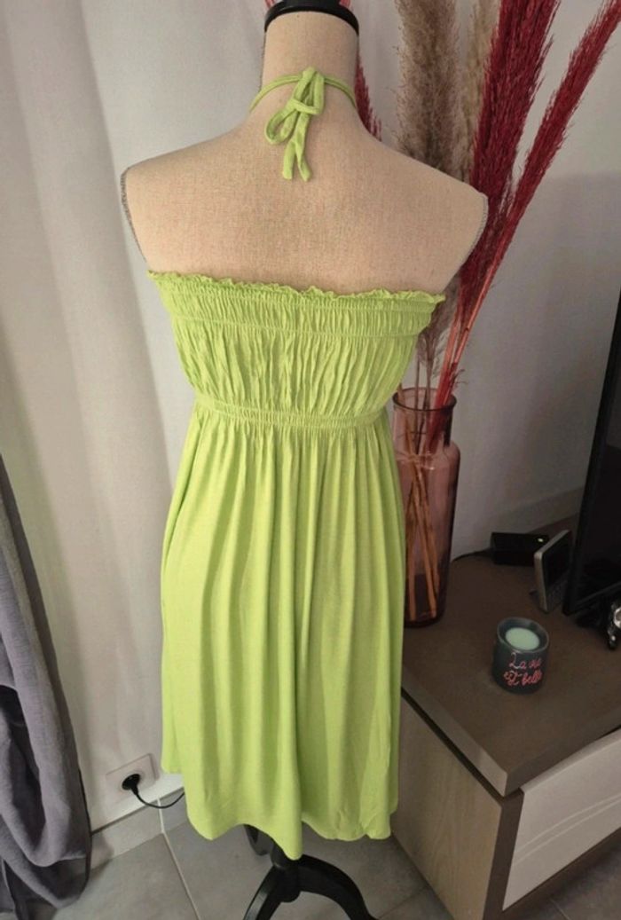 Robe d'été verte fluide - Taille 1 (convient à un 36/38) - photo numéro 2