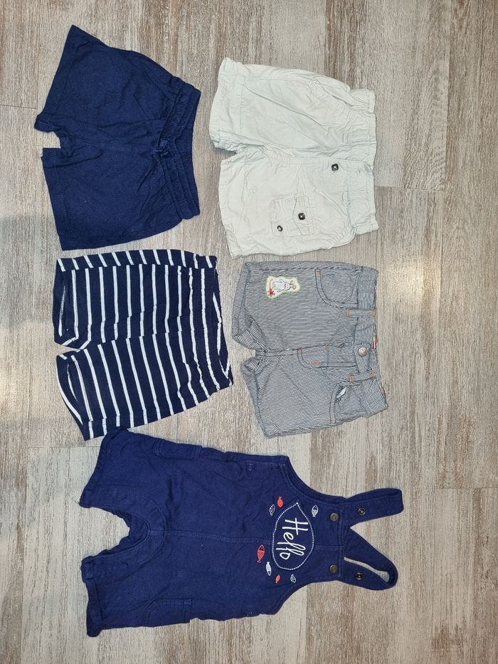 Lots shorts salopette 6mois