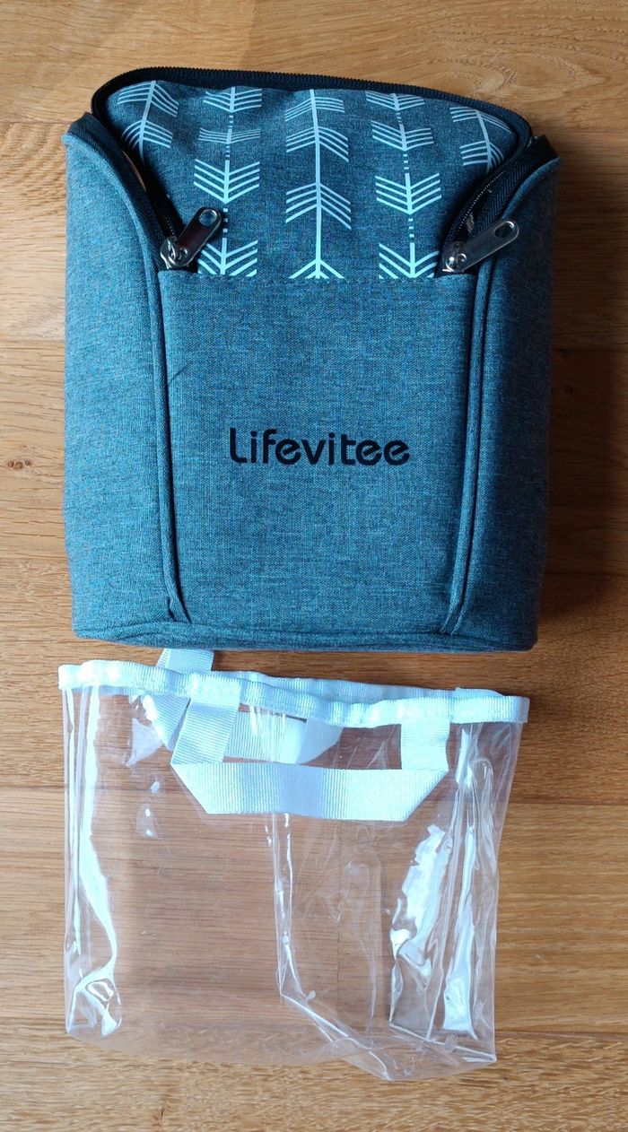 Petit Sac/Petite Sacoche Isotherme Grise Lifevitee - photo numéro 5