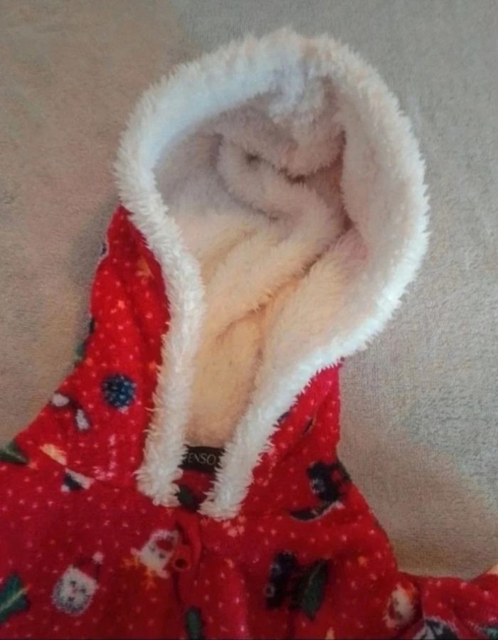 Pyjama /surpyjama mixte capuche polaire bien chaud - photo numéro 3