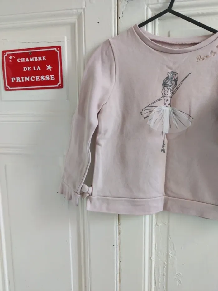 Sweat rose vertbaudet 5 ans - photo numéro 4
