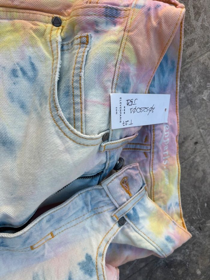 Short en jeans neuf taille haute éleven paris - photo numéro 9