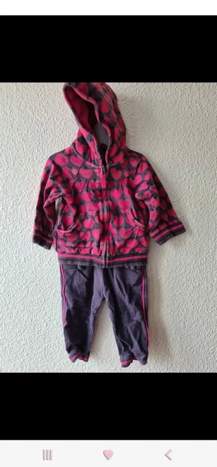 ensemble jogging et veste rose et violet Orchestra