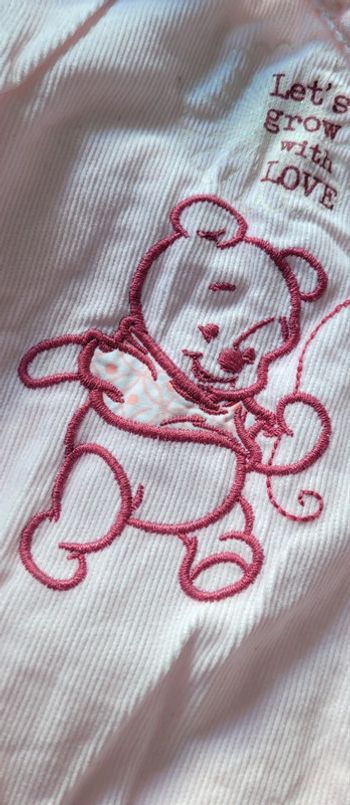 Ensemble attaché body long pantalon et veste Kimono Winnie l'Ourson brodé Disney 3-6mois Neuf