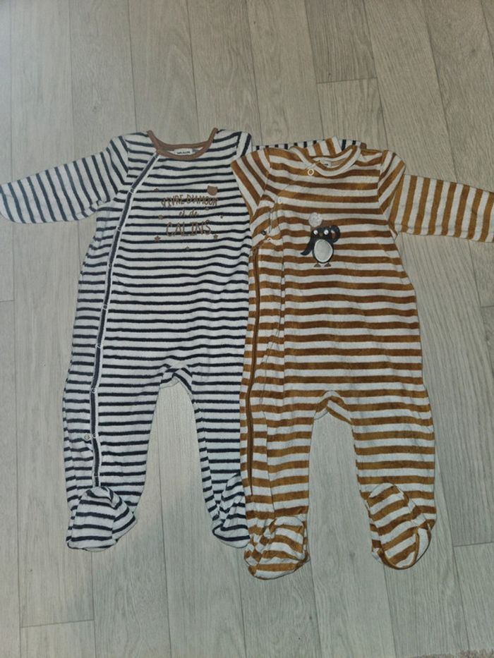 Lot 2 pyjamas bébé mixte