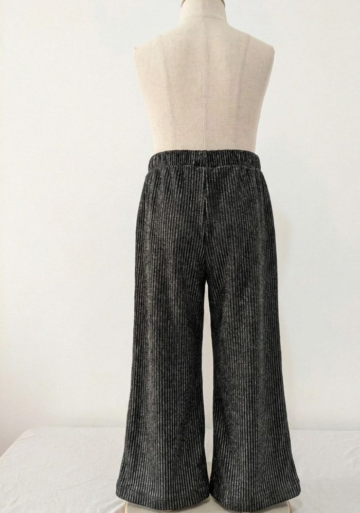 Pantalon large plissé pailleté Okaïdi - 5 ans (110cm) - photo numéro 2