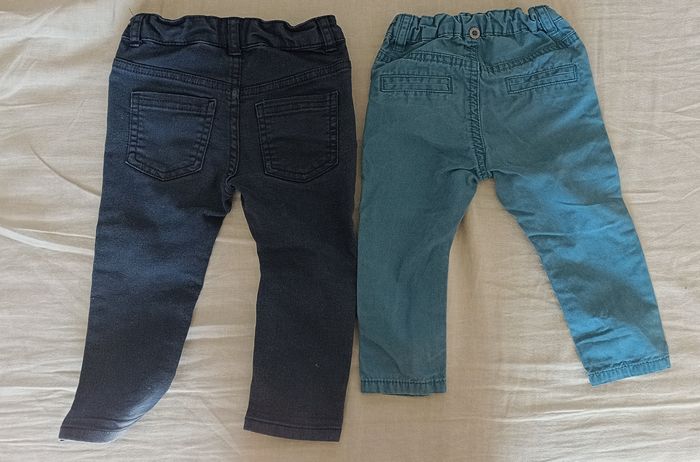 Deux pantalons Gémo 18 mois - photo numéro 4