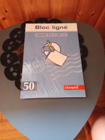 Bloc de 50 feuilles lignées