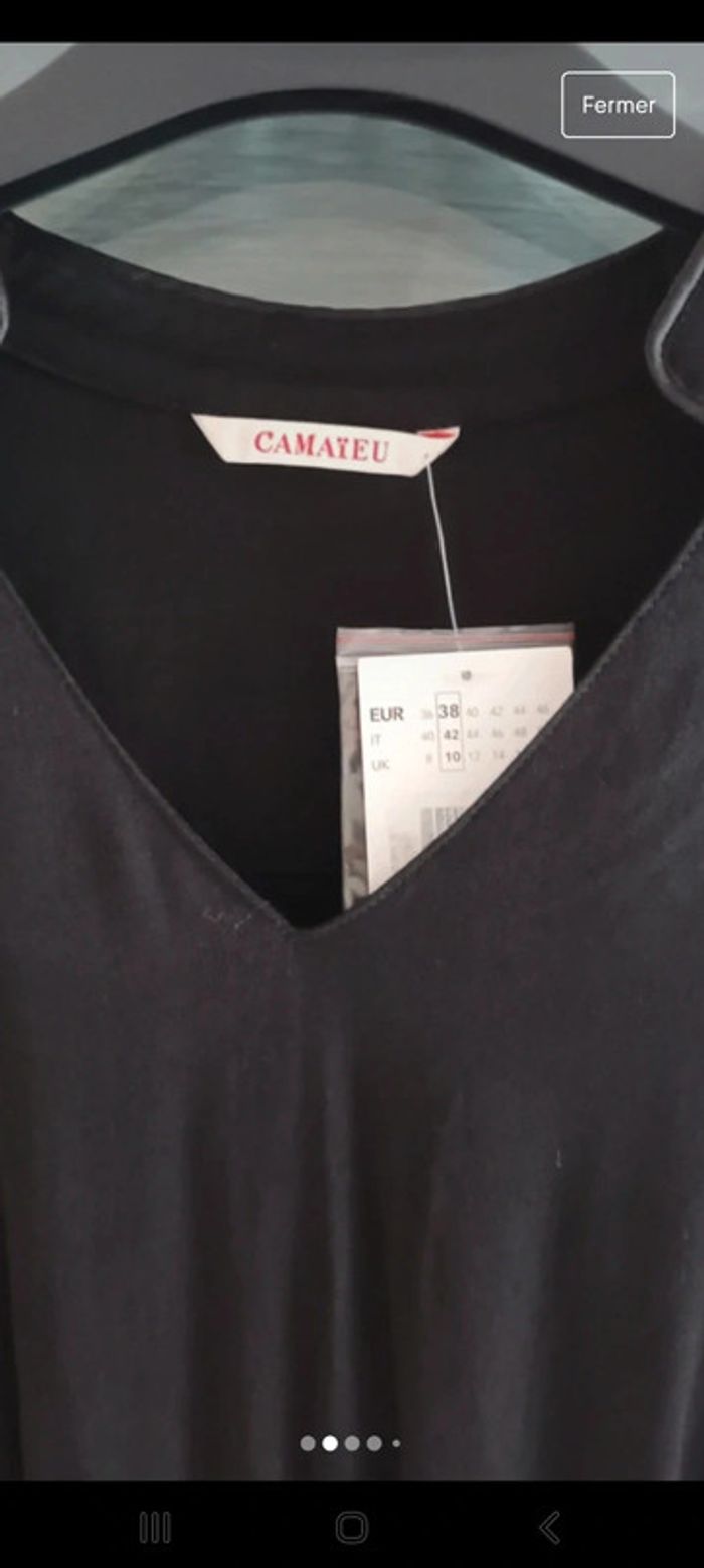 Robe noir manche longue camaieu - photo numéro 8