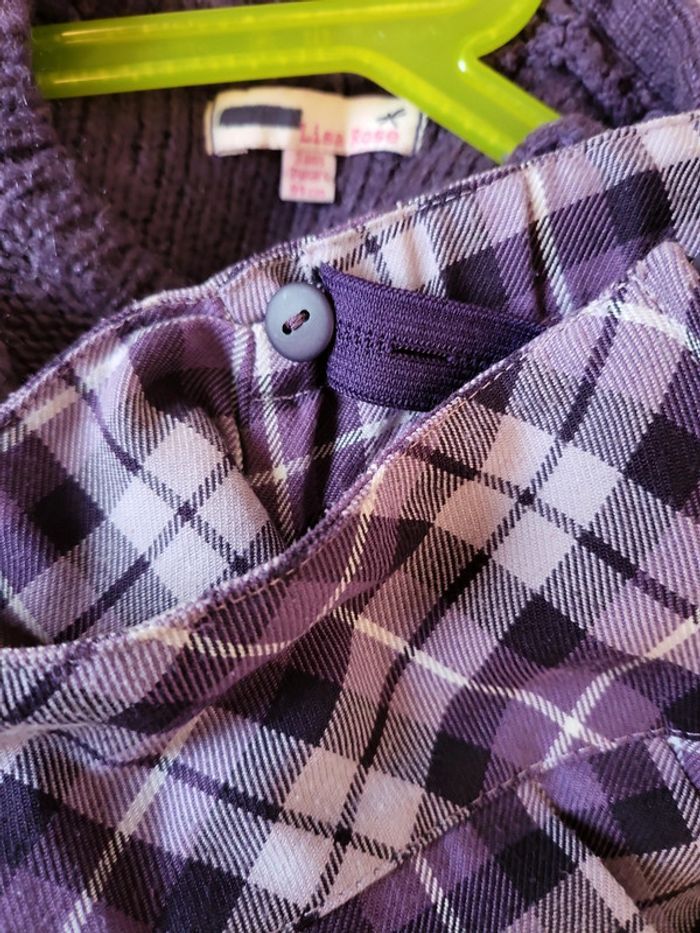 Ensemble pull et jupe plissée 3 ans lisa rose bon état - photo numéro 9