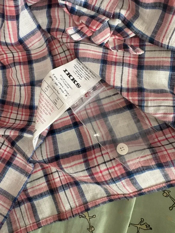 Chemise manches courtes ikks fille 5 ans - photo numéro 7
