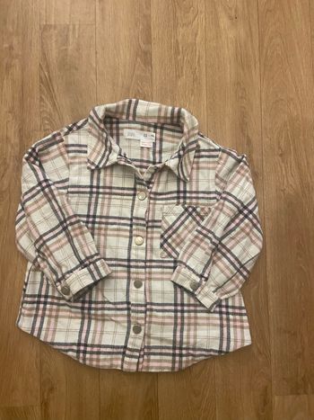 Chemise carreaux Zara fille 3/4 ans