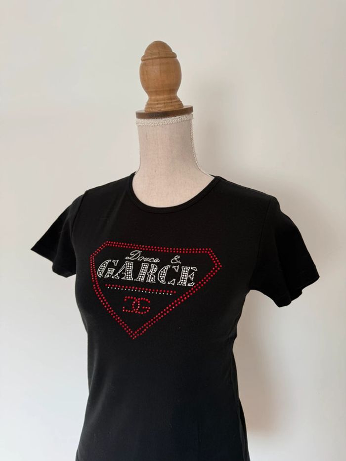 T-shirt haut top maillot camisa blusa Blouse chemise camicia overhemd folder camicetta chemi