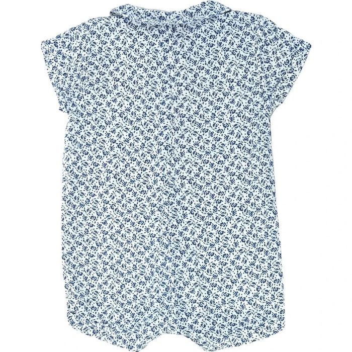 Petit Bateau Combinaison courte 12 mois en gaze de coton - photo numéro 2