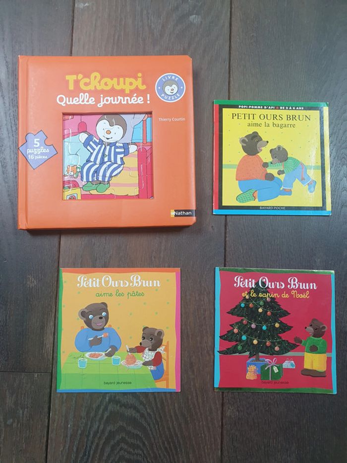 Lot tchoupi petit ours brun
